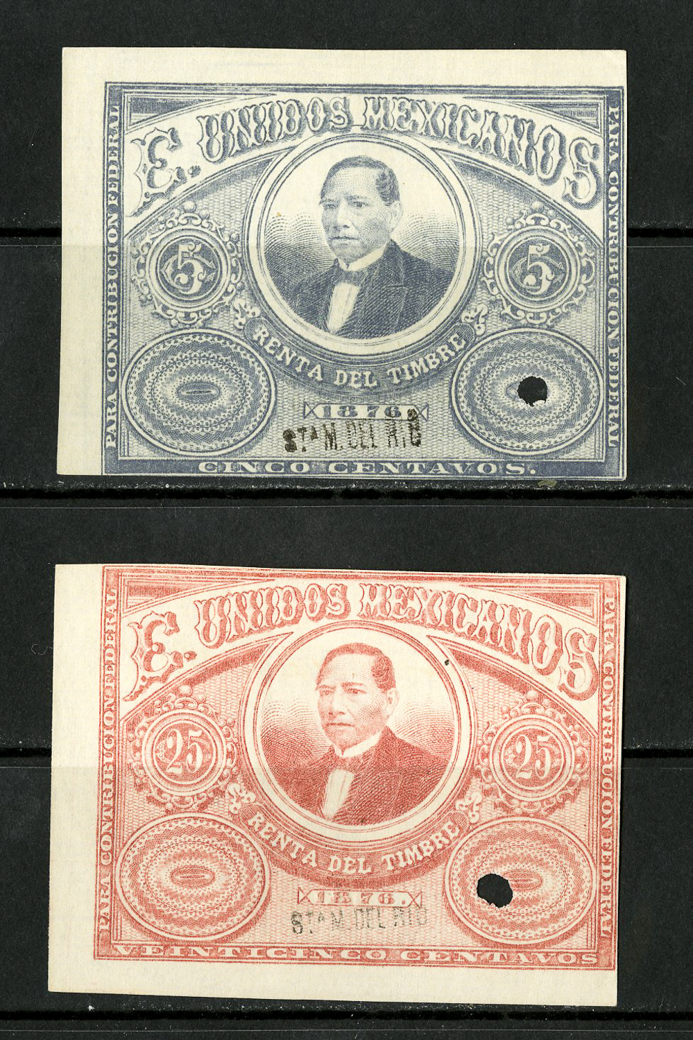 Mexico Stamps 2 Scarce 1876 Mexico Revenues eBay
